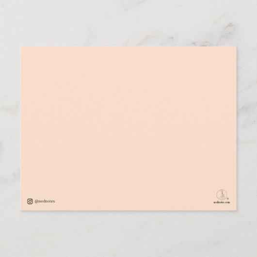 Gefeliciteerd met je nieuwe appartement - Nod Note Briefkaart (Achterkant)