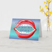 Gefeliciteerd met je nieuwe baan als tandarts kaart (Gele Bloem)