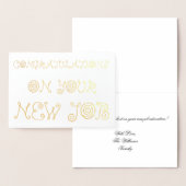 Gefeliciteerd met je nieuwe baan folie kaarten (Display)