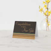 Gefeliciteerd met je nieuwe baan kaart (Gele Bloem)