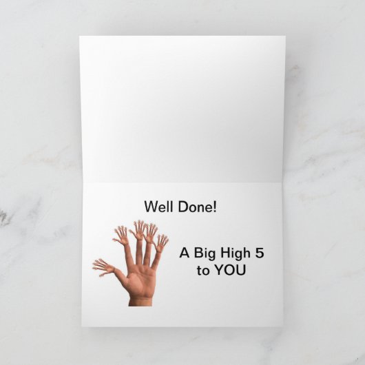 Gefeliciteerd met je nieuwe baan kaart (Binnen)