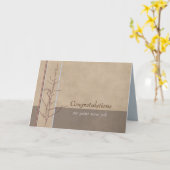 Gefeliciteerd met je nieuwe baan kaart (Gele Bloem)