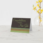 Gefeliciteerd met je nieuwe baan kaart (Gele Bloem)