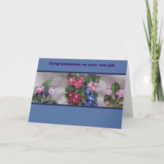 Gefeliciteerd met je nieuwe baan kaart (Voorkant)