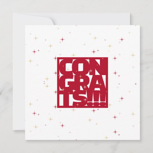 Gefeliciteerd met je nieuwe baan (Rood) Kaart (Voorkant)