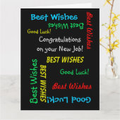 Gefeliciteerd met je nieuwe baan, van ons allemaal kaart (Gele Bloem)