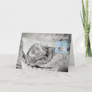 Gefeliciteerd met je nieuwe Baby Boy Kaart