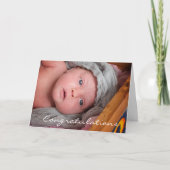 Gefeliciteerd met je nieuwe Baby Boy Kaart (Voorkant)