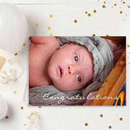 Gefeliciteerd met je nieuwe Baby Boy Kaart
