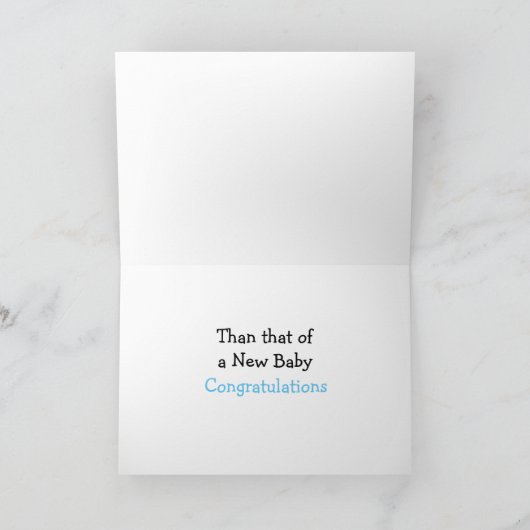 Gefeliciteerd met je nieuwe Baby Boy Kaart (Binnen)