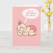 Gefeliciteerd met je nieuwe Baby Diva Baby Kaart (Gele Bloem)