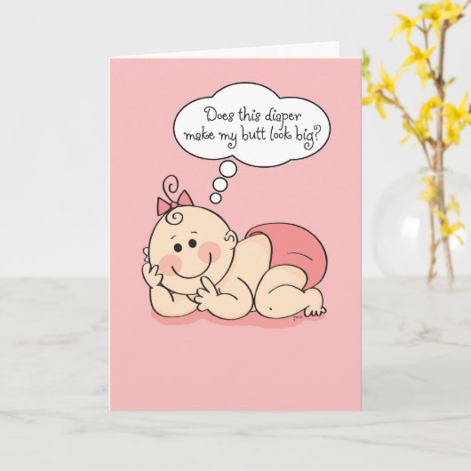 Gefeliciteerd met je nieuwe baby Diva Kaart (Gele Bloem)