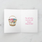 Gefeliciteerd met je nieuwe baby kaart (Binnen)