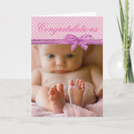 Gefeliciteerd met je nieuwe baby kaart