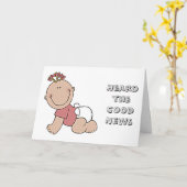 GEFELICITEERD MET JE "NIEUWE BABY" KAART (Gele Bloem)