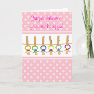 Gefeliciteerd met je nieuwe baby kaart