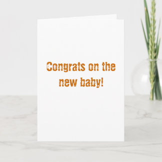 Gefeliciteerd met je nieuwe baby! kaart