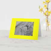 Gefeliciteerd met je nieuwe baby kaart (Gele Bloem)