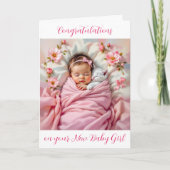 Gefeliciteerd met je nieuwe baby kaart (Voorkant)