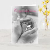 Gefeliciteerd met je nieuwe baby kaart (Gele Bloem)