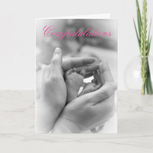 Gefeliciteerd met je nieuwe baby kaart