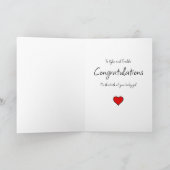 Gefeliciteerd met je nieuwe baby kaart (Binnen)