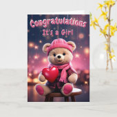 Gefeliciteerd met je nieuwe baby kaart (Gele Bloem)