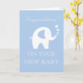 Gefeliciteerd met je nieuwe baby of zoon kaart (Gele Bloem)