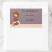 Gefeliciteerd met je nieuwe baby Sticker (Tas)