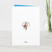 Gefeliciteerd met je nieuwe babyjongen feestdagen kaart (Achterkant)