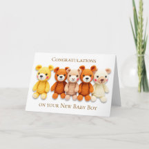 Gefeliciteerd met je nieuwe babyjongen 