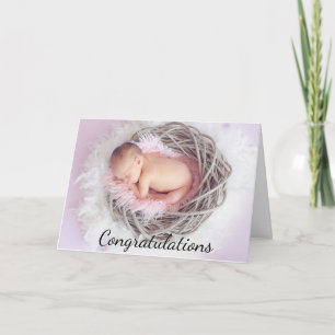 Gefeliciteerd met je nieuwe babykaart kaart