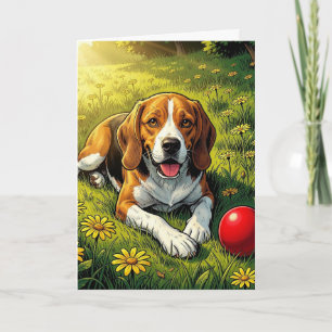 Gefeliciteerd met je nieuwe beagle   Cute Puppy Ge Kaart