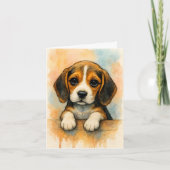Gefeliciteerd met je nieuwe beagle kaart (Voorkant)