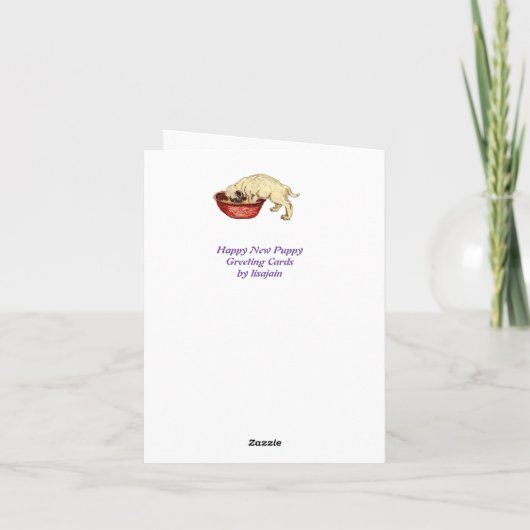 Gefeliciteerd met je nieuwe 🐶 bedankkaart (Achterkant)