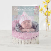 Gefeliciteerd met je nieuwe Bundle of Joy Kaart (Gele Bloem)