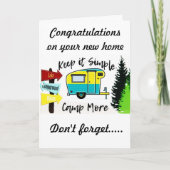 ** GEFELICITEERD MET JE NIEUWE CAMPER** KAART (Voorkant)