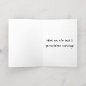 Gefeliciteerd met je nieuwe dochter folie wenskaart (Binnenlaag)