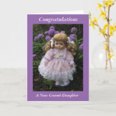 Gefeliciteerd met je nieuwe dochter kaart (Gele Bloem)