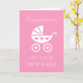 Gefeliciteerd met je nieuwe dochter kaart (Gele Bloem)