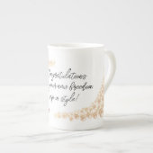 Gefeliciteerd met je nieuwe Freedom Ship in Style Porselein Kop (Voorkant rechts)