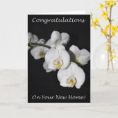 Gefeliciteerd met je nieuwe Home Orchid! Kaart (Gele Bloem)