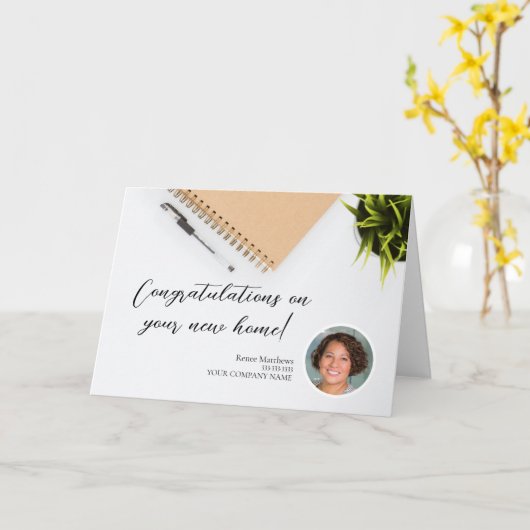 Gefeliciteerd met je nieuwe Home Simple Note Kaart (Gele Bloem)