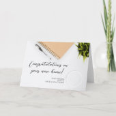Gefeliciteerd met je nieuwe Home Simple Note Kaart (Voorkant)
