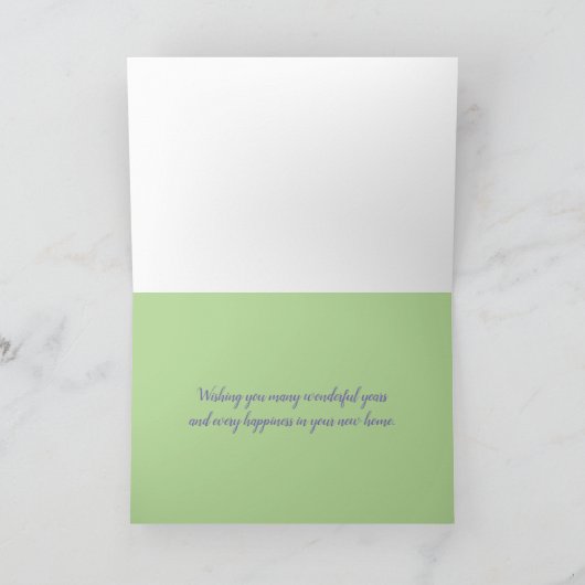 Gefeliciteerd met je nieuwe Home Waterverf Kaart (Binnen)