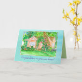 Gefeliciteerd met je nieuwe Home Waterverf Kaart (Gele Bloem)