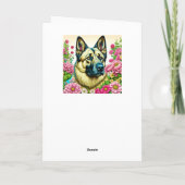 Gefeliciteerd met je nieuwe hond Duitse herder Kaart (Achterkant)