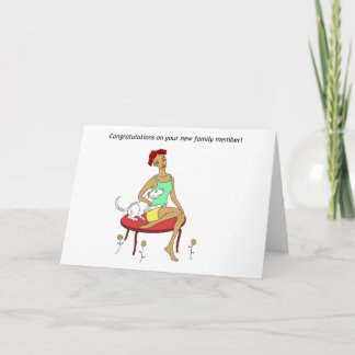 Gefeliciteerd met je nieuwe hond kaart