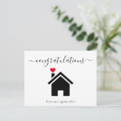 Gefeliciteerd met je nieuwe huis briefkaart (Staand voorkant)