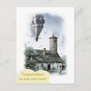 Gefeliciteerd met je nieuwe huis - Briefkaart